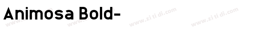 Animosa Bold字体转换